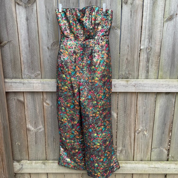 Anthropologie Pants - Maeve Anthropologie Jumpsuit Samantha Shimmer Wide-Leg Jumpsuit Size 2 NWT